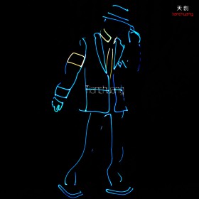 michael jackson costume led programmable for performance